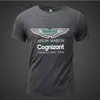 Herrt-shirts Ny sommar Aston Martin Ny T-shirt F1-förare Alonso O-Neck Topps Formel 1 Racing Tryckning Extra-Large Size Tee Cotton T-shirt M230409