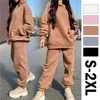 Sweats à capuche pour femmes Femmes Survêtement à capuche 2 pièces Ensemble 2023 Printemps Automne Pull à manches longues Harem Pantalon Femme Oversize Sportswear Costumes