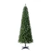 Juldekorationer 7 ft Prelit Brinkley Pencil Pine Artificial Tree Clear LED -lampor vid semestertid 231110