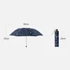 Paraguas Flores de encaje Protector solar Paraguas Lluvia Mujer Moda femenina Elegante Recubrimiento negro Protección UV Parasol Decoración a prueba de viento