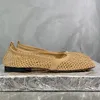 Mesh Hollow Gladiatore Sandali Delle Donne 2023 di Estate Nuova Punta Quadrata Catena Superficiale Tacchi Piatti Scarpe Da Donna Sexy Scarpe Da Festa Delle Donne