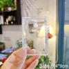 Keychains Transparent PVC Square Mini Coin Purses Case Clear Small Key Wallets Pouch Women Kids Girls Lipstick Earphone Storage Bags