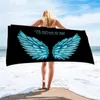 Blankets Beach Towels Wing Printing Swimming Moisture Absorption Quick-drying Seat Soft Comfortable Washable Bath Blanket