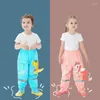 Raincoats Thick Style Kids Rain Pants Boys And Girls Students Baby Waterproof Cartoon Animal Children