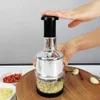 Nieuwe handmatige ui Chopper Handheldgarlic Chopper arbeidsbesparende groente Chopper Dicer BPA Gratis PPGood Grip Food Chopper for Home