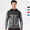 Felpe sportive da uomo ad asciugatura rapida Design classico Manica lunga A/W Felpe antivento Felpa con cerniera Taglia S-2XL per uomo, Ideale per Fitness Corsa Allenamento