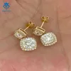 Wholesale Price Fine Jewelry Men And Women Charm Custom Vvs Moissanite Diamond Sier Stud Earrings