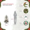 Decorações de Natal Árvore Abeto 45 pés PreLit Flocado Decoração Artificial Festiva Fontes de Festa Casa Jardim 231110