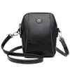 Abendtaschen Frauen Leder Handy Tasche Single Schulter Messenger Geldbuße Mode Business Oil Wachs Cowide Casual Crossbody Small