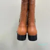 2024-Luxus Designer Schuhe Damen Stiefel Luxus Doppel Nieten Stiefel Leder Hochwertige Mode Mode Stiefel Top Fabrik Schuhe