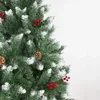 Décorations de Noël 456 pieds pin artificiel décoration de Noël année de vacances avec support en métal robuste blanc rose Crismas 231110
