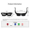 Led Rave Toy Bluetooth Programmable LED Texte USB Charge Affichage Lunettes Dédié Discothèque DJ Festival Party Glowing Jouet Cadeau 231109