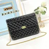 Designer Bag Women Crossbody Shoulder Bags Chain Wallet Lady Easy Pouch On Strap Purse Letters Präglade blommor Stripes Rivet Decoration Flip Buckle 7A