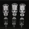 Diamant Noeud Quartz Domeless Ongles Fumée Avec Marias 10mm14mm19mm Femelle Mâle Clair Givré Joint Fumer Pipes Bongs En Verre