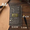 Notepads 200 page A5A6 code locked diary notebook agenda planner European style vintage simple hand account 230408