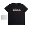 Designer-Sommer-Frauen-T-Shirt Shirt High Edition 23 Early Spring Sleeve T-Shirt Coke Wave Graffiti Print Trend Lovers