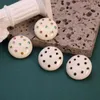 Stud Earrings White Enamel Black Dot Round Drip Glaze Brincos Jewelry For Women