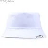 Breda randen hattar hink hattar fällbara fiske mössa fiskare utomhusjakt cool unisex järn ring hink hatt sommar höst mode fasta färg sol hatt yd105 yq231110