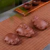 Tea Pets Perple Sand Pig Pet Piglets 테이블 아트 의식 창의적이고 개인화 된 Decorati의 직접 판매