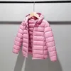 Daunenmantel für Kinder, 214 Jahre, Daunen-Baumwolljacke, Kleidung für Jungen und Mädchen, gepolsterte Kinder-Fleece-Kapuzenmäntel P5076 231109