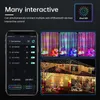 Christmas Decorations RGB IC Tree Fairy String Light LED Ball Garland Bluetooth MultiColor Waterproof Outdoor Lamp Xmas Wedding Party Decor 231109