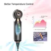 Hair Dryers 800W Portable Leafless Hair Dryer Strong Wind 370g Mini Lightweight Travel Blower Household 2 Gears Fast Blow Dry Styling Tools 231109