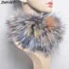 Lenços 2023 Real Fox Fur Scarf Fur Headband Mulheres Anel de Inverno Lenços de Pele de Raposa Luxo Pescoço Aquecedor Bom Elástico 100% Natural Fur FflersL231110