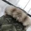 2023 SS Women's Long Down Jacket, Designer Brand, Women's Winter Fox Fur Collar, Women's Hood, midjeband, White Duck Down, Warm and Fashionable Women's Jacket