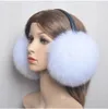 2024 EAR MUFFS VINTER KVINNOR VÄRDE REAL FOX FUR EARmuffs Girl's Earlap Ultra Large Ladies Plysch Earmuff Luxury Ladies Fox Fur Earmuffs Designer