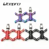 Bike Pedals Litepro MTB Mountain Universal Bicycle QR Pedal Sealed Bearing Butterfly BMX Folding Aluminum Alloy Non slip Accessory 231109