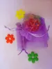 Sacchetti regalo per gioielli 500 pezzi 15 20 cm sacchetto regalo in organza viola chiaro sacchetti per esposizione sacchetti con coulisse per braccialetto/collana mini filato