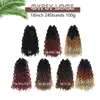 Extensions de cheveux bouclés Dreadlock cheveux naturels gitans au Crochet Ombre noir brun Locs doux tresses synthétiques cheveux pour les femmes