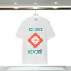 Casablanc Thirt Men Designer Shirts Summer Summer Nuovo stile Starry Castle Short Short Casa T-shirt Tennis Club US Size S-XXL