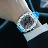 Montres-bracelets TSAR BOMBA Montre pour homme élégant Tonneau 316L en acier inoxydable saphir horloge grand cadran chronographe quartz montre-bracelet montre