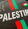 S-4xl 2023 Palestina Soccer Jersey a casa Black White 22 23 24 Nome Nome personalizzato Shirt da calcio