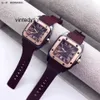 Multifunctional Quartz Watch Silicone Watch Couple Pair of Roman Square Calendar Waterproof Quartz