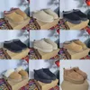 Pantofole Tazz firmate Australia Tasman donna sandalo da uomo mini sandali con cursori in castagna sandali con soffice pelliccia pantoufle da donna ciabatte pantofola di lusso con plateau stivale