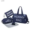 Diaper Bags Large Capacity Mommy Bag 5pcs/set Baby Diaper Bags for Mom Nappy Bag with Changing Pad Waterproof Maternity Pack Hospital BagL231110