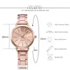 Orologi da polso da donna orologio al quarzo moda casual squisito cinturino in acciaio inossidabile orologi di lusso tutto-fiammifero Reloj Para Mujer