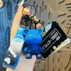 Hot Selling äkta tecknad trendig cool gradient Bear Keychain Doll Chameleon Bear Bag Car Keychain Accessory Pendant