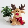 Pluche Poppen 30 Cm Kerst Rendier Sjaal Gevulde Pop Speelgoed Thuis Bank Decoratie Cadeaus Voor Kinderen Jaar Decor Accessoires 231109