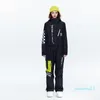 Ski -jassen 2023 Hooded één stuk dames ski ski ski ski -pak waterdicht snowboard man jumpsuits 25 berg vrouwelijke overalls kleding