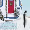 Garden Decorations Design Handmade Metal Measure 24cm Snowmobile Snow Gauge Pile Christmas Rain Decoration Gift