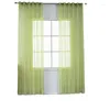 Curtain Colorful Polyester Curtains Solid Colored Gauze Bedroom El Living Room Decorative