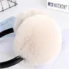 Ear Muffs Natural 100% Rex Rabbit Fur Earmuff Women's Autumn and Winter Warm Earmuffs Ear Cover Ear Warmer Ear Muffs Winter Leather Band 231109