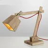 Table Lamps Wood Lamp Nordic Solid Creative Desk Study Bedroom Bedside