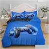 Beddengoedsets Games Trooster Er Gamepad Set voor jongens Kinderen Video Modern Gamer Console Quilt 2 of 3 stuks 201127 Drop Delivery Homefavor Dhixd