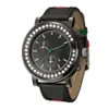 Fashion Watches Women Men Big dial style Leather strap Quartz wrist Watch 13252o