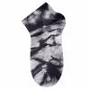 Tie Dye Short Printing Socks Street-style Printed Cotton Ankle stocking For Men Women low cut sock