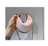 Graphy Hobo Wrist Bag Half Moon Fastening Vintage Bottom Golden Metal Letter Cross Body Womens Clutch Bag